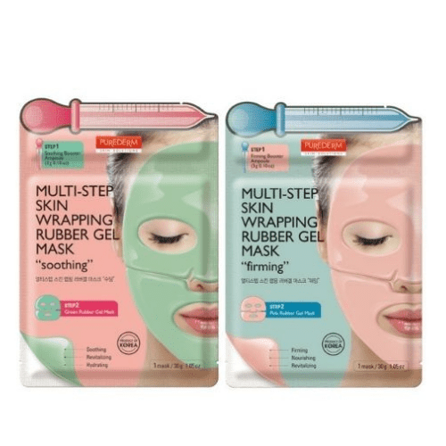 PUREDERM Multistep Skin Wrapping Rubber Gel Mask Set
